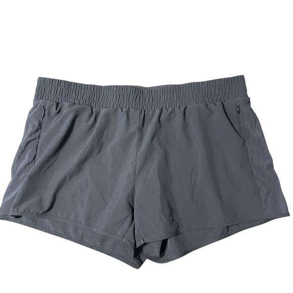 Fabletics Running Shorts Womens Size L Black Fallon Athletic Lined Gym Fitness - Picture 1 of 10